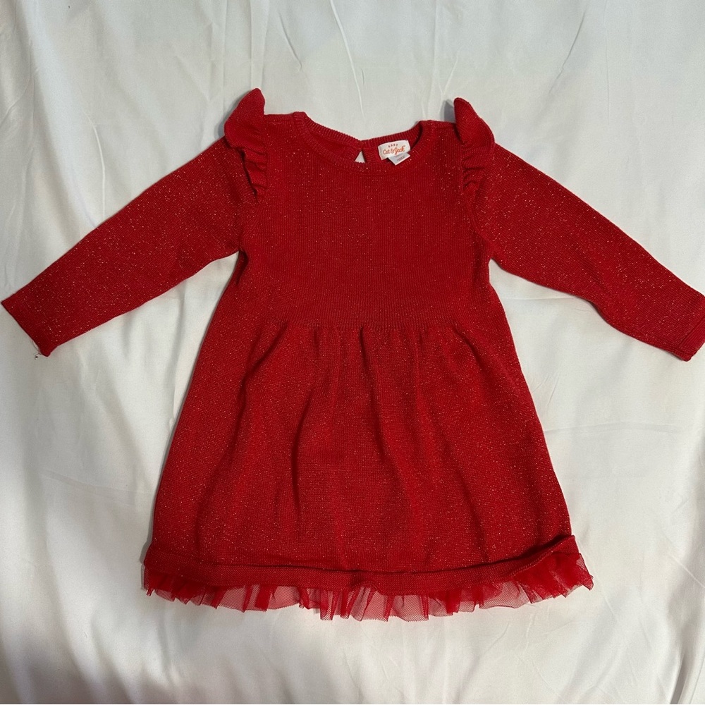 18 months red dress